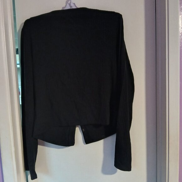 GAP Women's Black V-Neck Button Front Cardigan SZ L - Picture 6 of 7